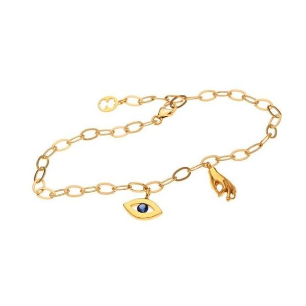 Anello regolabile con occhio di Santa Lucia - Donna - Accessori