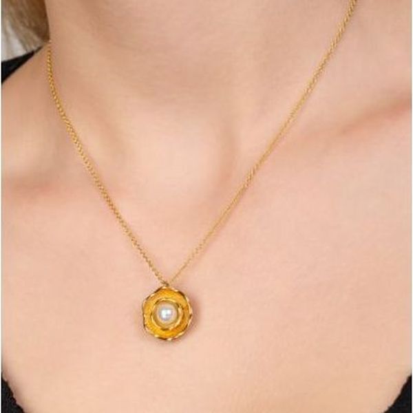 2. Collana fiore perla oro Arteon 32745-046
