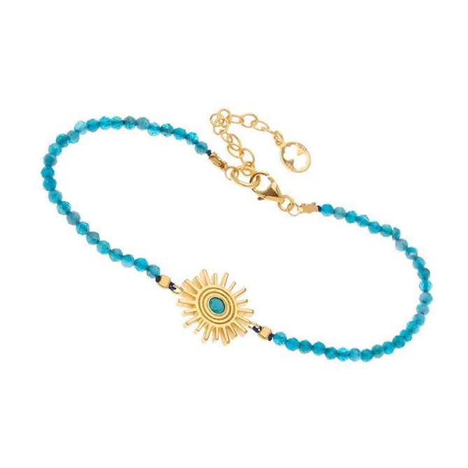 Bracciale Con Turchesi E Fili D'argento - Gioielli Sardi Filigrana