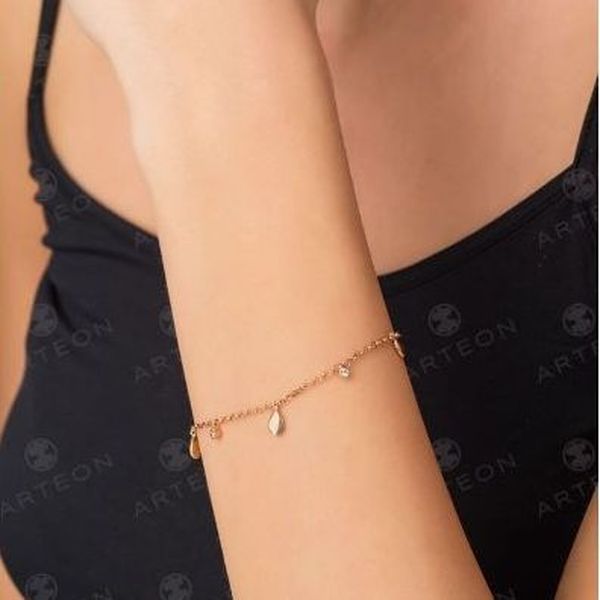 2. Bracciale gocce e scintillii rosato Arteon 12317-000