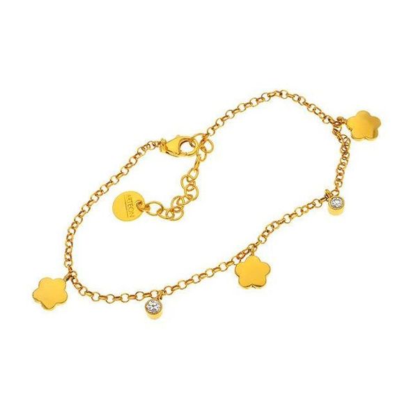 Bracciale LA KLESSIDRA Colors Diva dorato con zirconi colorati - Bigiotteria Donna | La Klessidra