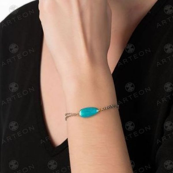 2. Bracciale doppia catena Cobble blu Arteon 12267-000