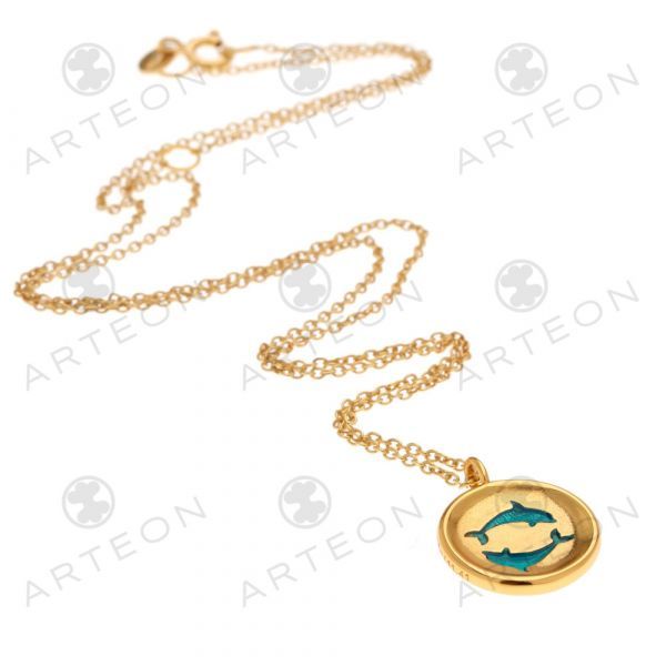 Collana Lariat Con Fiore Rosa E Perla, Cristallo E Smalto Rosso, Catena In Lega Dorata – Gioiello Regalo Per Donna - 3