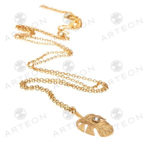 2. Collana punto luce foglia oro Arteon 32553-046