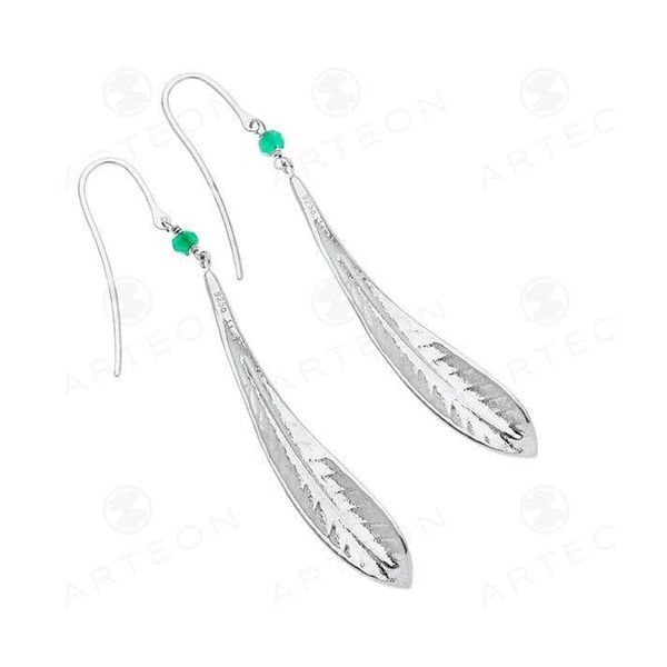 3. Orecchini pendenti foglia grigio argento Arteon 50760-000