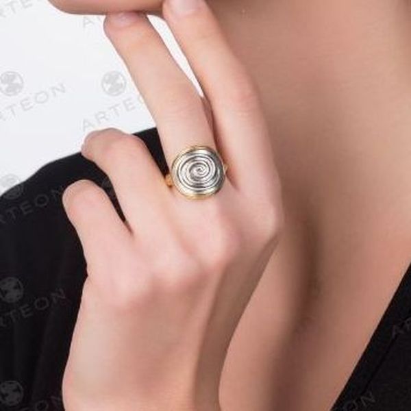 Tuscany Silver Orecchini Pendenti a Spirale in Argento