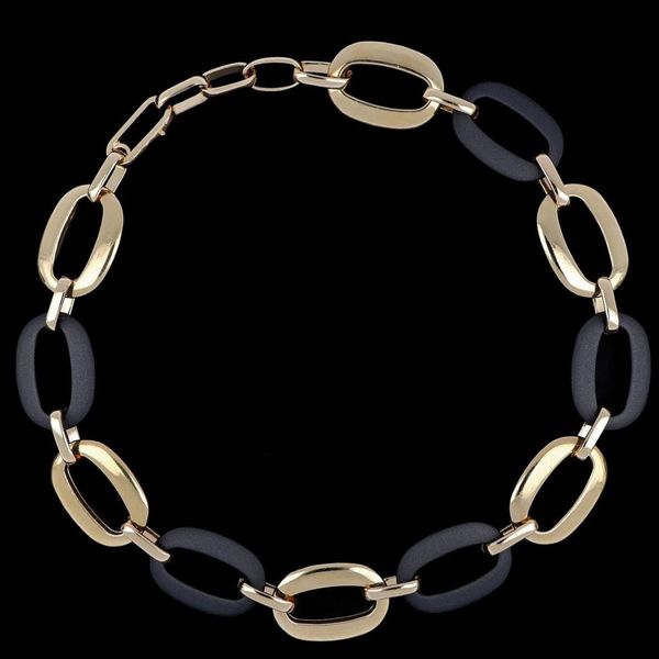 Collana Oro Donna Catena Snake piatta Acciaio Spina Di Pesce