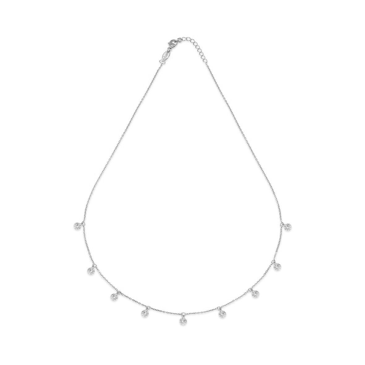 1. Collana cristalli Blink grigio argento Kurshuni Gioielli kx076-2dl