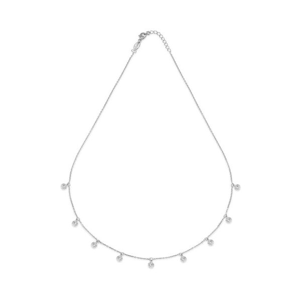 1. Collana cristalli Blink grigio argento