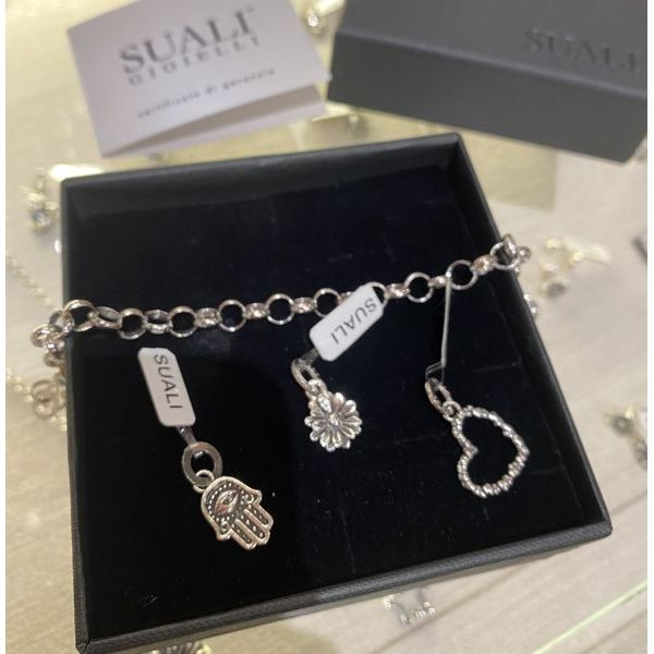 Bracciale rolò 7 mm grigio argento Suali Gioielli bm1350