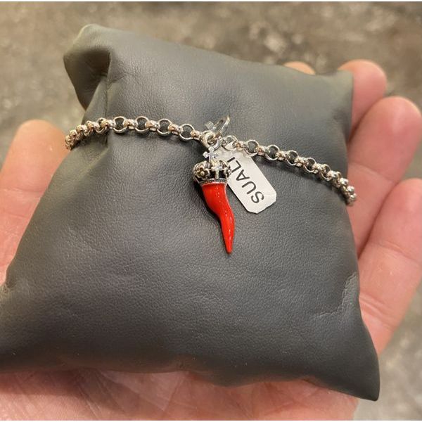 2. Charm corno rosso rosso Suali Gioielli bl0264