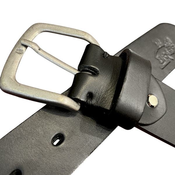 3. Cintura cuoio nero BRASS Workshop clu02
