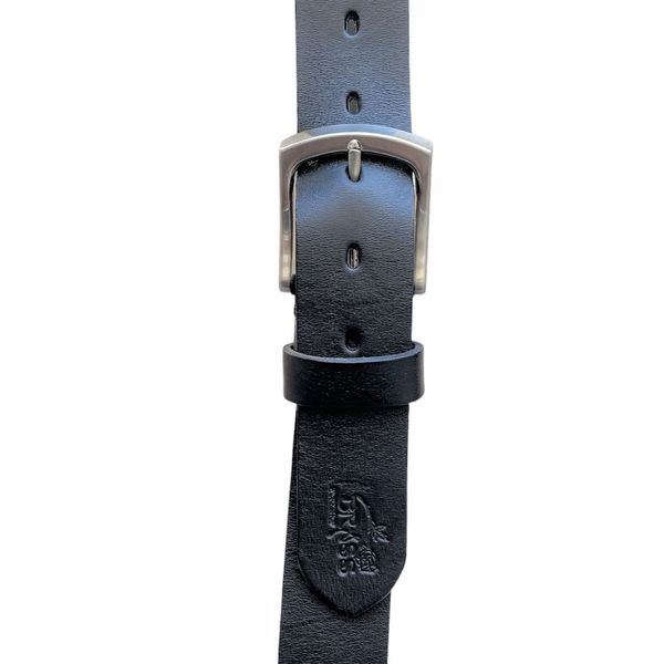 1. Cintura cuoio nero BRASS Workshop clu02
