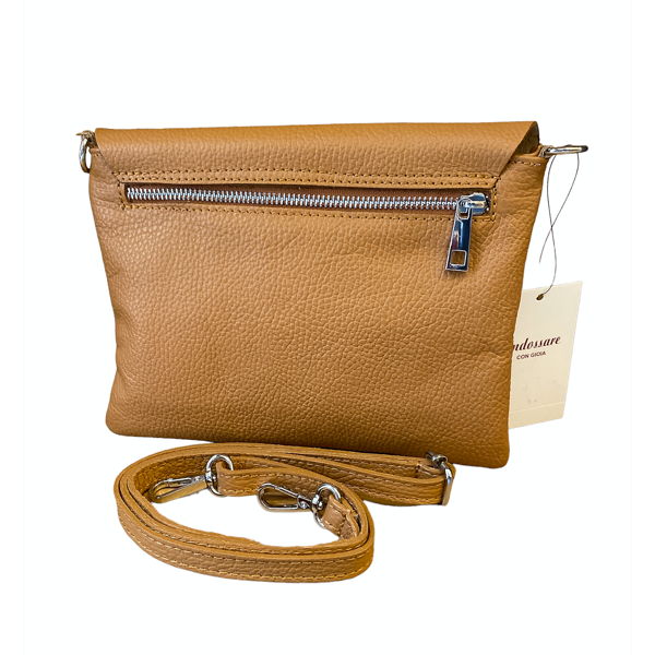 2. Pochette con patta senape BRASS Workshop tr242