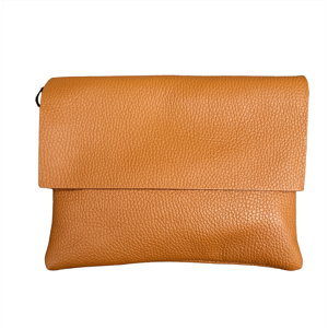 1. Pochette con patta senape
