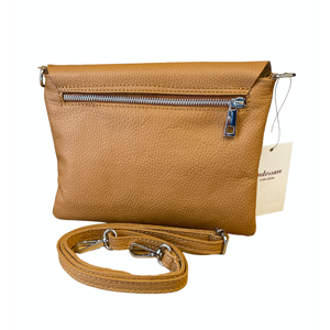 2. Pochette con patta senape