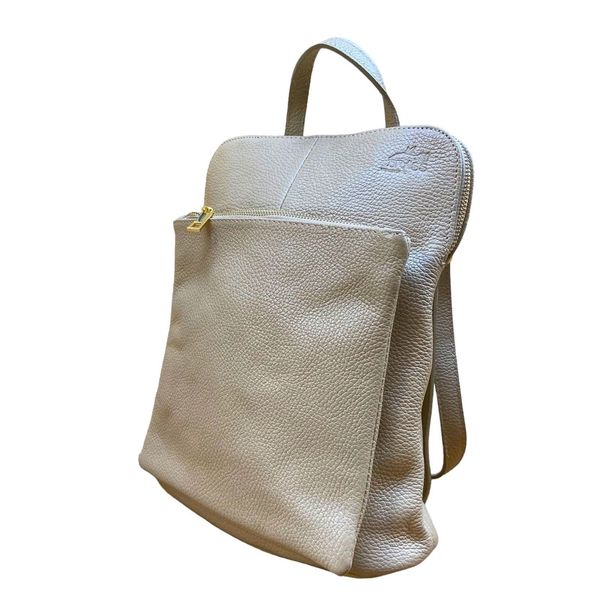 2. Borsa zaino beige BRASS Workshop s7139