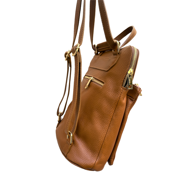 2. Borsa zaino marrone BRASS Workshop s7139