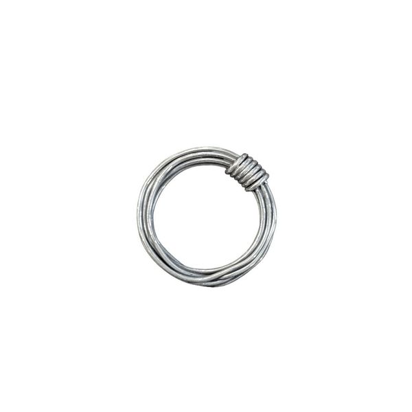 2. Skein thread, silver ring silver grey BRASS Workshop g23a02