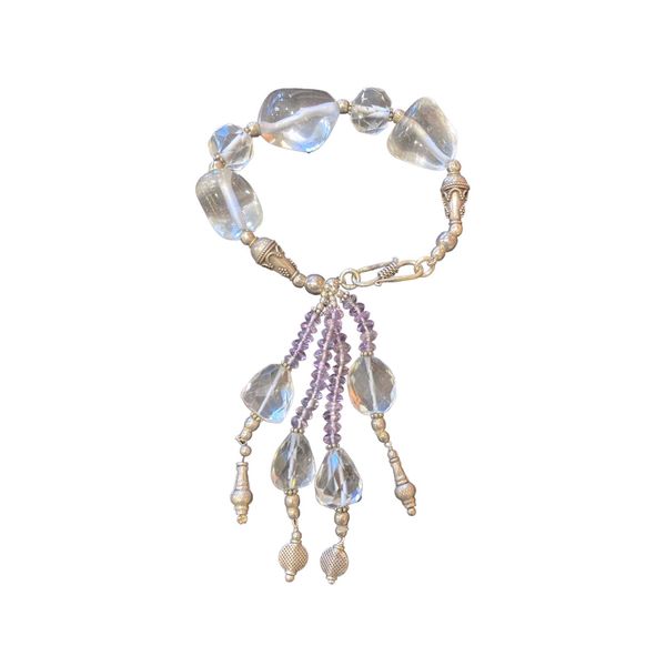 Collana Con Pendente Modernista Pietre Preziose Argento - Collana Con Pendente Modernista Pietre Preziose Argento Collana Con Ciondolo Ametista Topazio