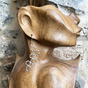 Orecchini Bubbles grigio argento BRASS Workshop