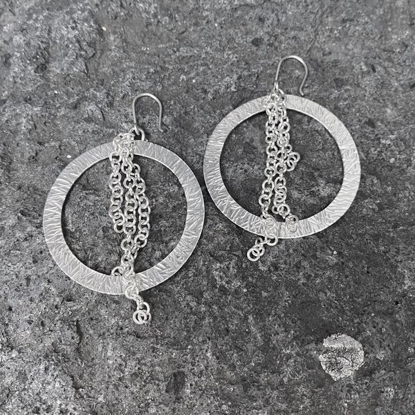 2. Orecchini Acrobatic grigio argento BRASS Workshop g23or27