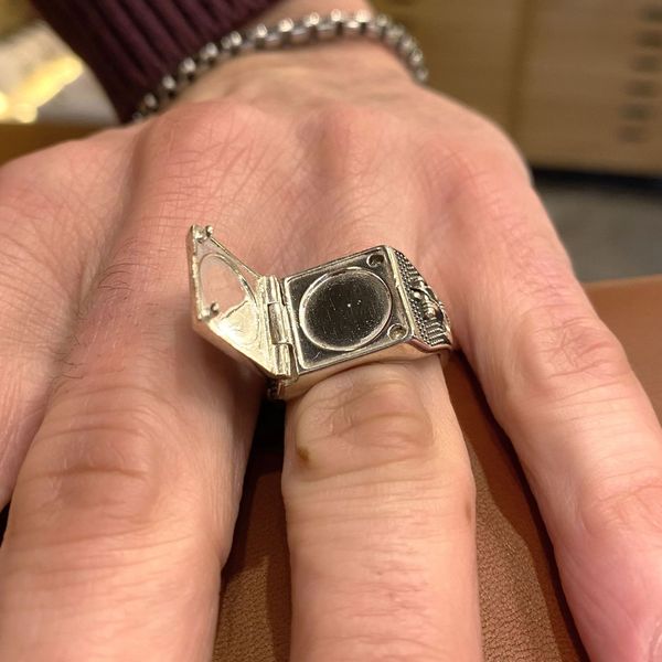 3. Anello Marina grigio argento BRASS Workshop g23a19