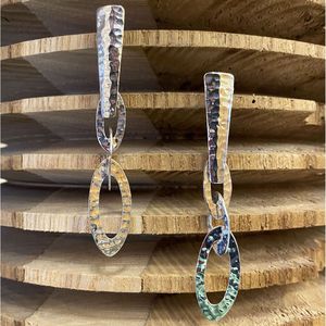 Palacio, silver earrings silver grey BRASS Workshop