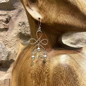 Orecchini Flakes grigio argento BRASS Workshop