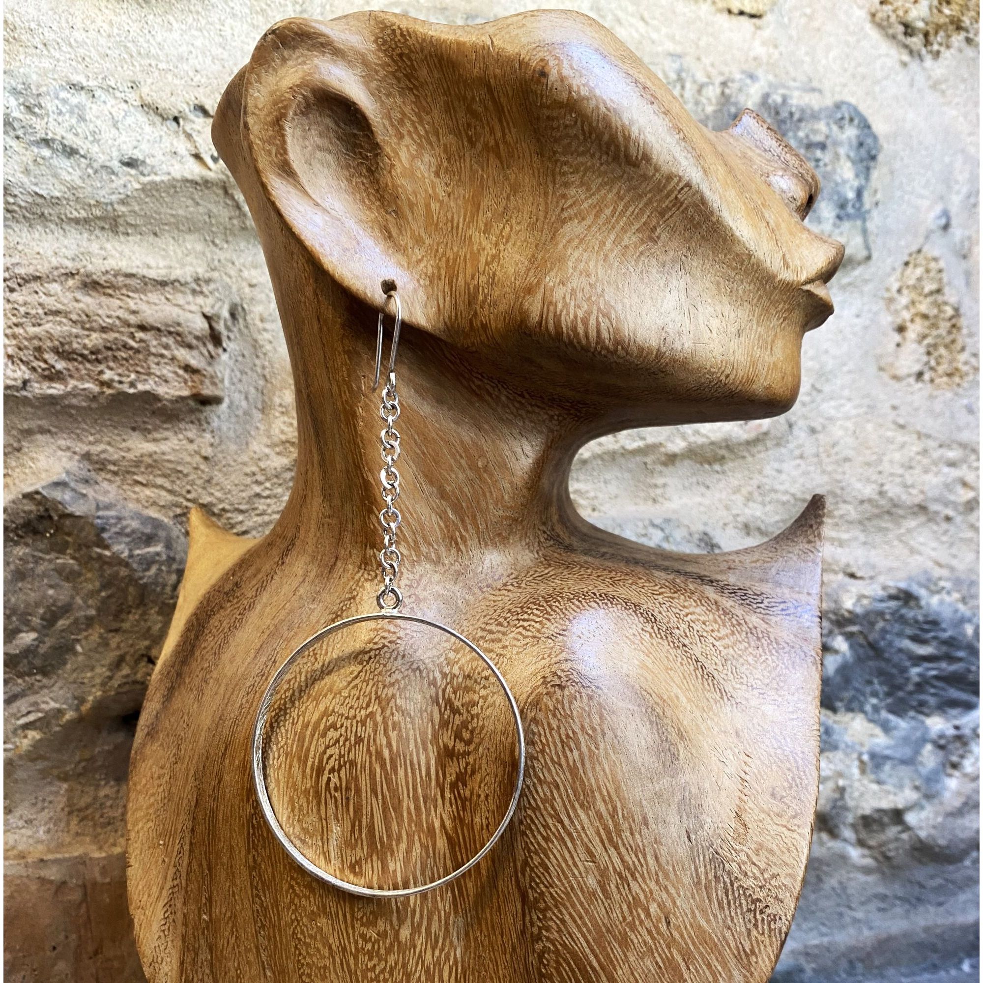 Orecchini E Bracciale Con Bottoni Viola E Grigio Madreperla - Gioie - Foto 8