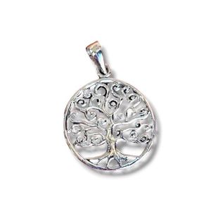 1. Small tree of life pendant silver grey