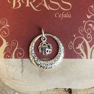 Floreal silver pendant silver grey BRASS Workshop