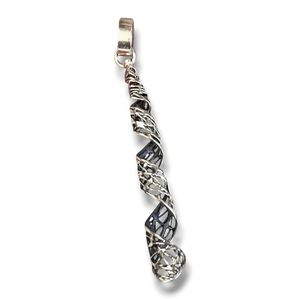1. "Radiated" Spiral Pendant silver grey