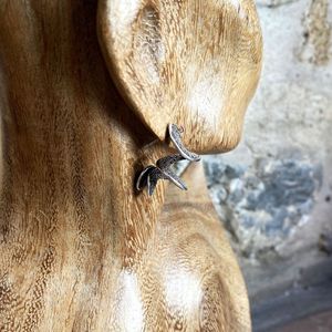 5. Helical spiral earrings burnished