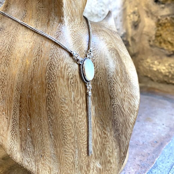 KELITCH Collana Donna Con Perle D'Acqua Dolce E Cristalli - Collana Lunga 28-30 Pollici Con Nappa Bohémien - Ematite E Conchiglia