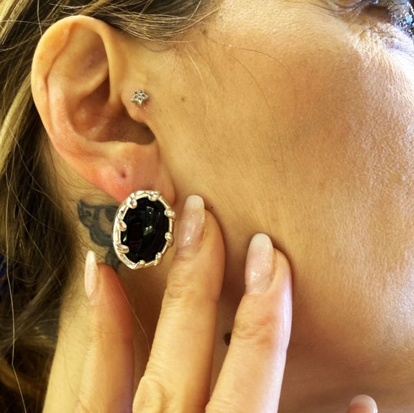 Viennagold Ciondolo Onice Nero Con Zirconi - Argento Sterling 925 Per Bracciali E Collane - Foto 5