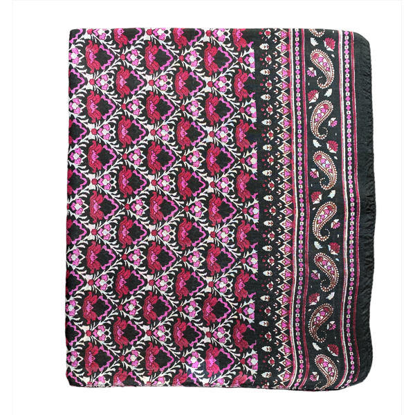 2. Foulard 100% seta B-2023 nero BRASS Workshop silk02