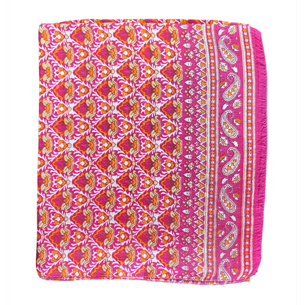 2. 100% silk scarf B-2023 fuxia BRASS Workshop silk02