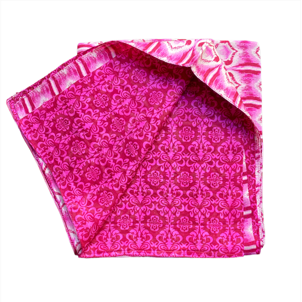 3. 100% silk scarf C-2023 fuxia BRASS Workshop silk03