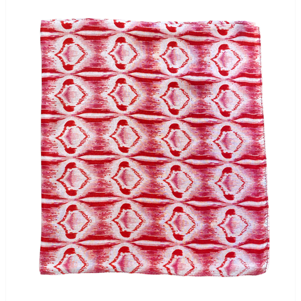 1. Foulard 100% seta C-2023 rosso BRASS Workshop silk03