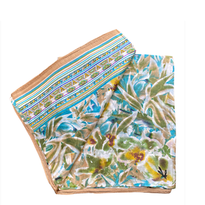 Seta Sole – Foulard In 100% Seta Made In Italy 40x40 Cm – Mandala Disegnato A Mano – Sciarpa Quadrata Elegante Donna, Accessorio Moda Artigianale Lago Di Como (Beige, 40x40 Cm