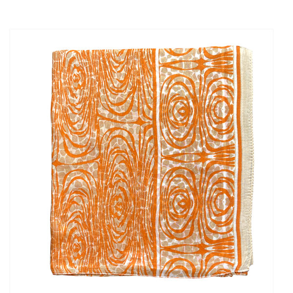 2. Foulard 100% seta S-2023 beige BRASS Workshop silk20