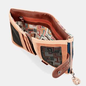 1. Portafogli flessibile Anekke Tribe beige