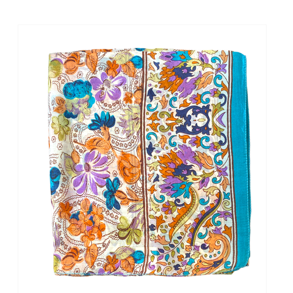 2. Foulard 100% seta Y-2023 blu BRASS Workshop silk18
