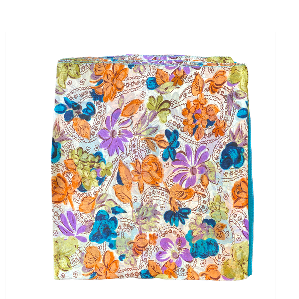 3. Foulard 100% seta Y-2023 blu BRASS Workshop silk18