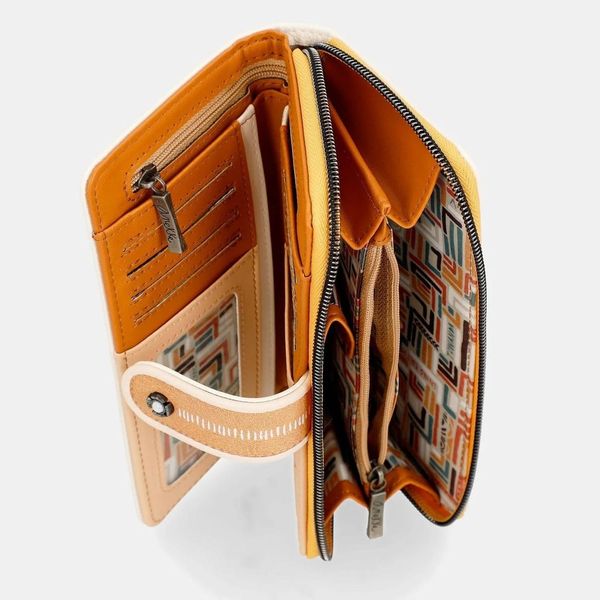 Portafoglio Anekke Muse Flexible RFID – Multicolor, Con Portacarte Removibile E Protezione RFID