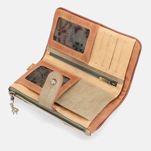 Portafoglio Uomo Vintage WILD In Pelle Di Bufalo | RFID Blocker | Marrone Con Aquila
