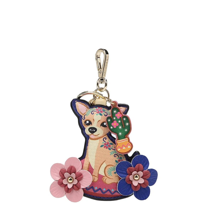 NATSUNO Portachiavi Chihuahua In Acciaio Inox - Regalo Per Amanti Dei Cani Con Incisione 'La Vita è Migliore Con Un Chihuahua'