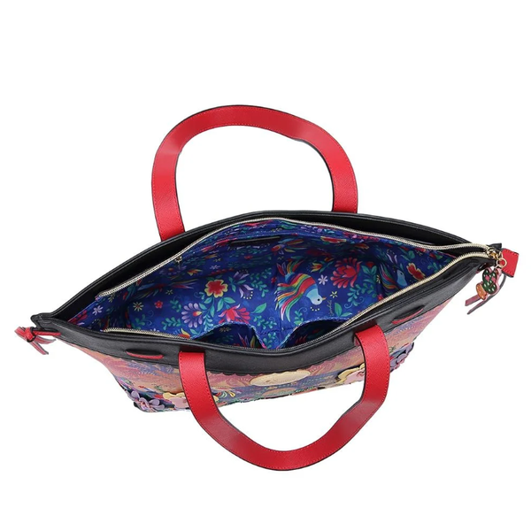 2. Borsa tote stella Gardens of the world Mexico blu Vendula London k14012831