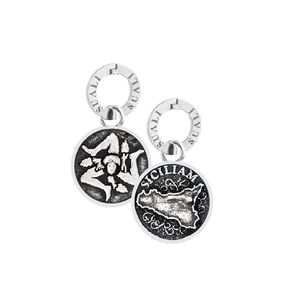 Sicily silver charm silver grey Suali Gioielli